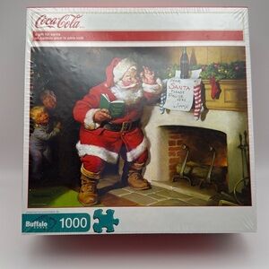 NIB Coca-Cola A Gift for Santa Buffalo Jigsaw Puzzle 1000 Pieces